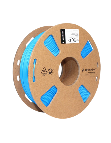 Filament pentru imprimantă 3D Gembird 3DP-PLA+1.75-02-B, PLA+, Albastru, 1.75 mm, 1kg