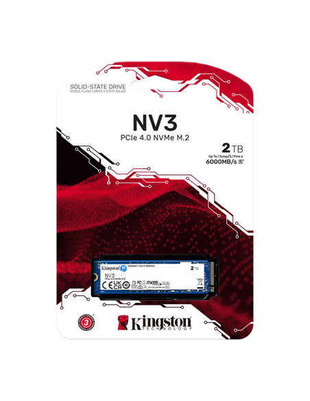 Накопитель SSD Kingston NV3, 2048Гб, SNV3S/2000G