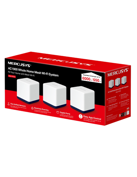 Sistem Wi-Fi Mesh MERCUSYS Halo H50G (3-pack), Alb