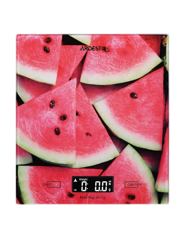 Cântar electronic de bucătărie Ardesto SCK-893, Watermelon