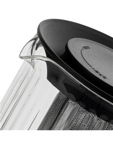 Заварочный чайник RESTO 90517, 1л, Чёрный