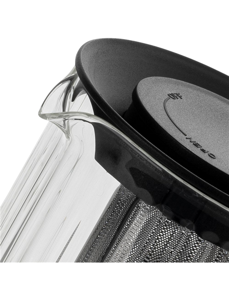 Ceainic cu infuzor RESTO 90517, 1L, Negru