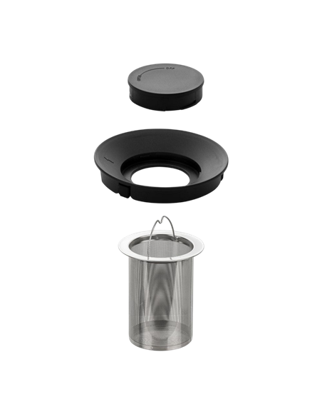 Ceainic cu infuzor RESTO 90517, 1L, Negru