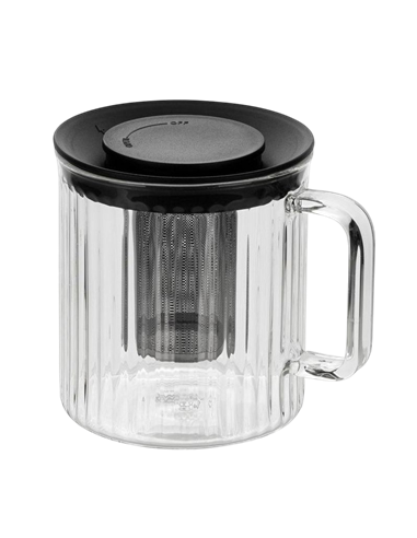 Ceainic cu infuzor RESTO 90517, 1L, Negru