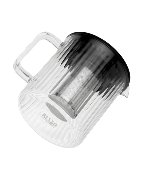 Ceainic cu infuzor RESTO 90517, 1L, Negru