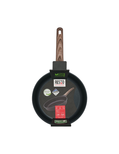 Tigaie RESTO 93909, 24cm, Negru