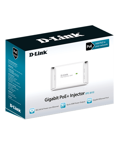 PoE Инжектор D-Link DPE-301GI, IEEE 802.3af/at
