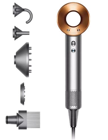 Фен Dyson Supersonic HD07, 1600Вт, Nickel/Cooper