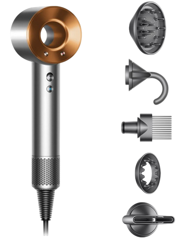 Фен Dyson Supersonic HD07, 1600Вт, Nickel/Cooper
