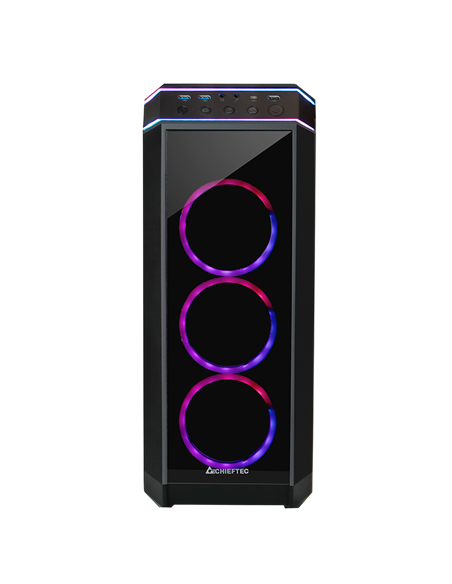 Carcasă PC Chieftec STALLION II, Midi-Tower, Fără PSU, Negru