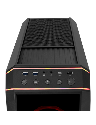 Carcasă PC Chieftec STALLION II, Midi-Tower, Fără PSU, Negru