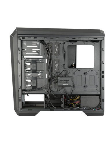 Carcasă PC Chieftec STALLION II, Midi-Tower, Fără PSU, Negru
