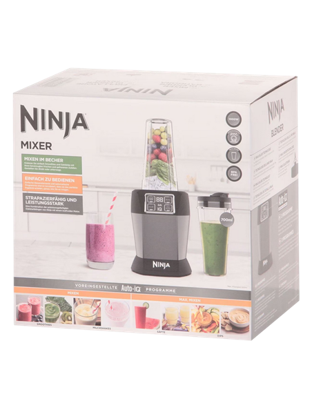 Стационарный блендер Ninja BN495EU, Чёрный | Серебристый Стационарный блендер Ninja BN495EU, Чёрный | Серебристый