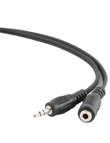 Аудиокабель Cablexpert CCA-423, 3.5mm 3-pin (F) - 3.5mm 3-pin (M), 1,5м, Чёрный