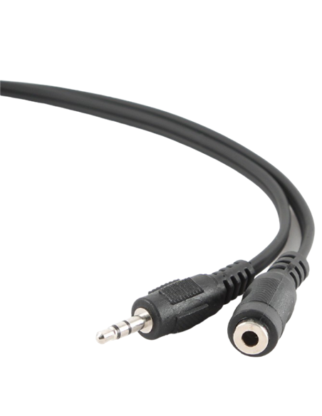 Аудиокабель Cablexpert CCA-423, 3.5mm 3-pin (F) - 3.5mm 3-pin (M), 1,5м, Чёрный