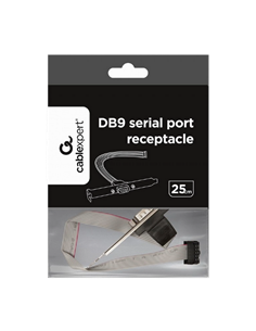 Задняя планка ПК с последовательным портом DB9 Cablexpert CCDB9RECEPTACLE, Золотой 2