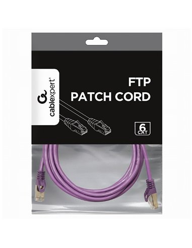 Патч-корд Cablexpert PP6-3M/V, Cat6 FTP , 3м, Фиолетовый