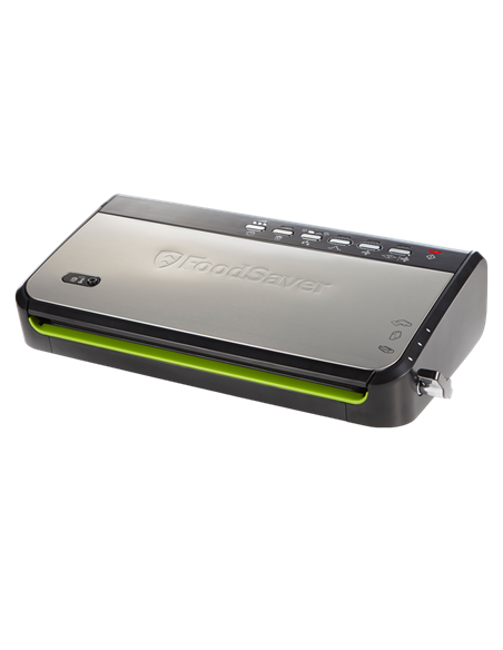 Aparat de vidat FoodSaver FFS005X-01, Oțel inoxidabil, Negru