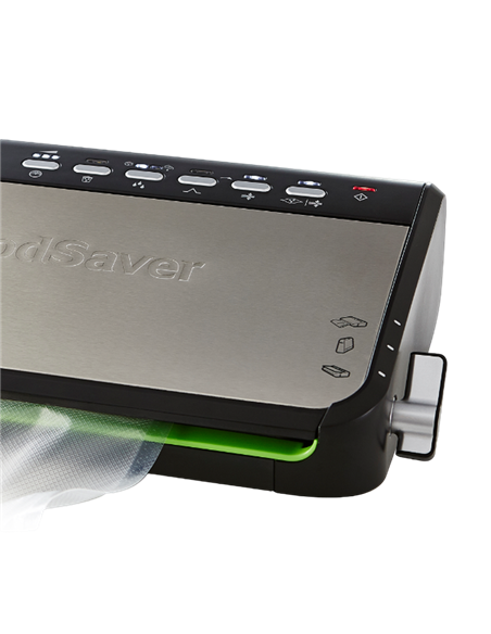 Aparat de vidat FoodSaver FFS005X-01, Oțel inoxidabil, Negru