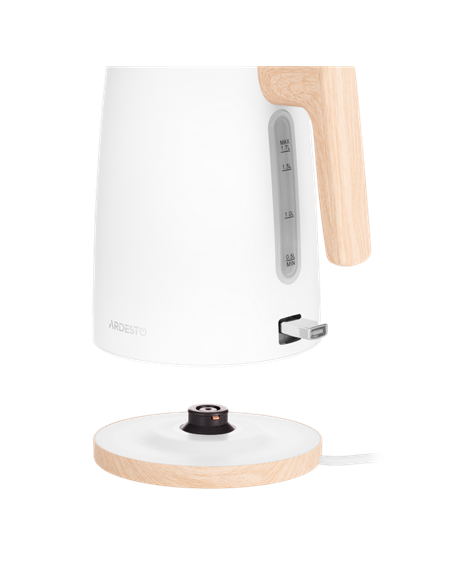 Fierbător electric Ardesto EKL-F420WWD, Alb