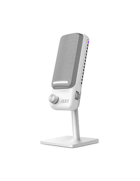 Microfon Gaming NZXT Capsule Elite, Cu fir, Alb