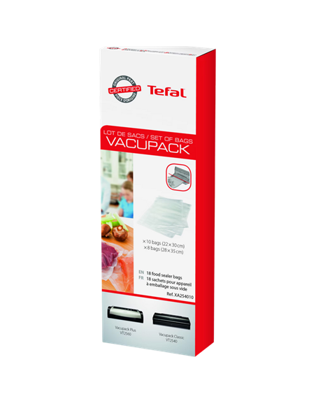 Pungi de vidat Tefal XA254010, Transparent