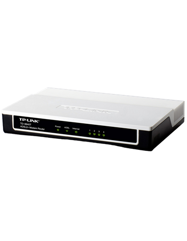 Modem ADSL TP-LINK TD-8840T, ADSL/ADSL2/ADSL2 + până la 24 Mbps, Negru