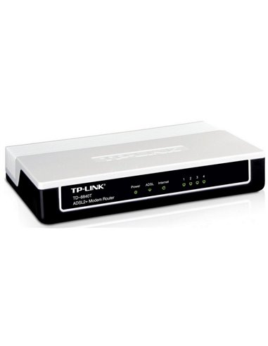 Modem ADSL TP-LINK TD-8840T, ADSL/ADSL2/ADSL2 + până la 24 Mbps, Negru