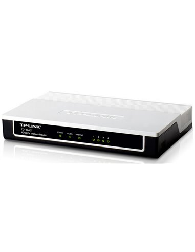 Modem ADSL TP-LINK TD-8840T, ADSL/ADSL2/ADSL2 + până la 24 Mbps, Negru