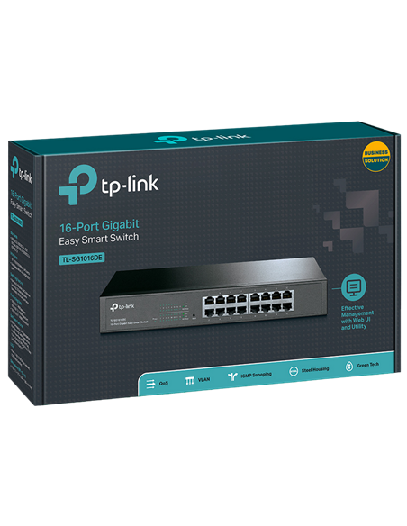 Сетевой коммутатор TP-LINK TL-SG1016DE, 16x 10/100/1000 Мбит/с