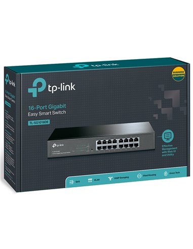 Switch de rețea TP-LINK TL-SG1016DE, 16x 10/100/1000 Mbps
