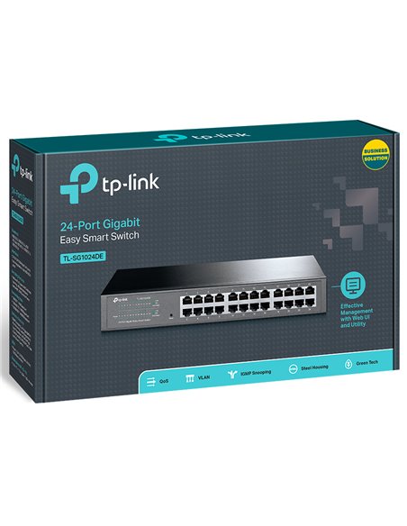 Switch de rețea TP-LINK TL-SG1024DE, 24x 10/100/1000 Mbps