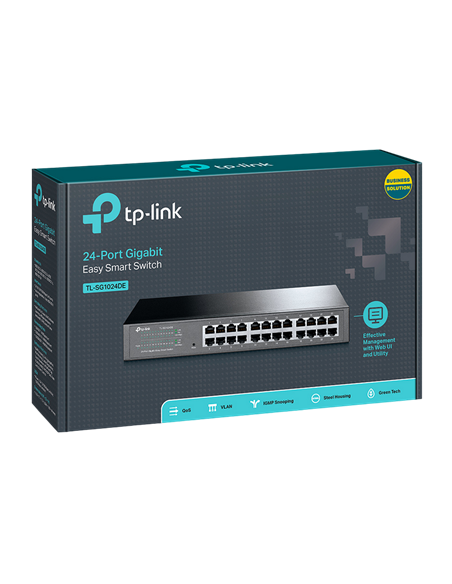 Switch de rețea TP-LINK TL-SG1024DE, 24x 10/100/1000 Mbps
