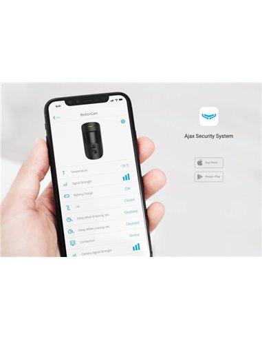 Detector de mișcare Ajax MotionCam, Negru