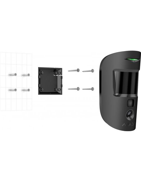 Detector de mișcare Ajax MotionCam, Negru
