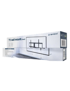 Настенное крепление для телевизора Gembird WM-90F-01, Чёрный 2