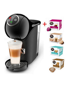 Капсульная Кофеварка Krups Genio S Plus + Капсулы Nescafe Dolce Gusto, 1500Вт, Черный