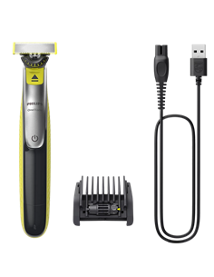 Машинка для стрижки Philips OneBlade QP2734/20, Зелёный | Угольный 