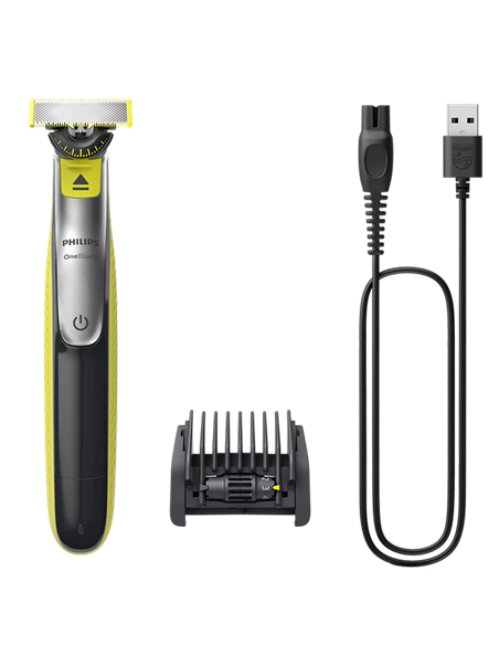 Машинка для стрижки Philips OneBlade QP2734/20, Зелёный | Угольный 