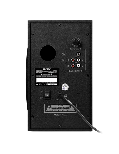Компьютерные колонки 2.1 SVEN MS-304, Чёрный/Красный 