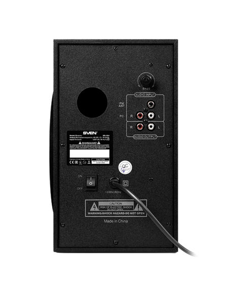 Boxe pentru calculator 2.1 SVEN MS-304, Negru/Roșu