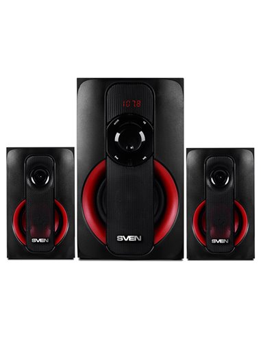 Boxe pentru calculator 2.1 SVEN MS-304, Negru/Roșu