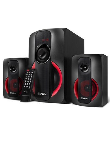 Boxe pentru calculator 2.1 SVEN MS-304, Negru/Roșu