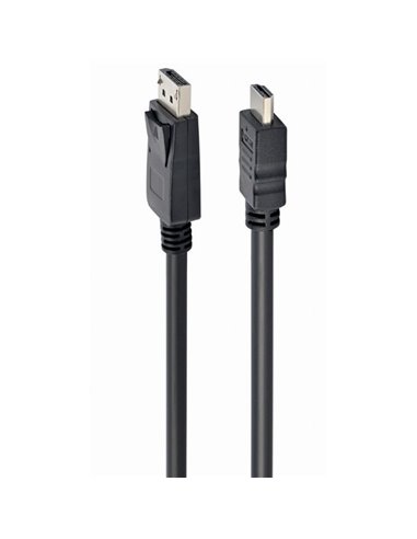 Видео кабель Cablexpert CC-DP-HDMI-1M, DisplayPort (M) - HDMI (M), 1м, Чёрный