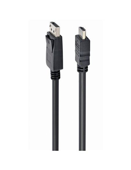 Видео кабель Cablexpert CC-DP-HDMI-1M, DisplayPort (M) - HDMI (M), 1м, Чёрный