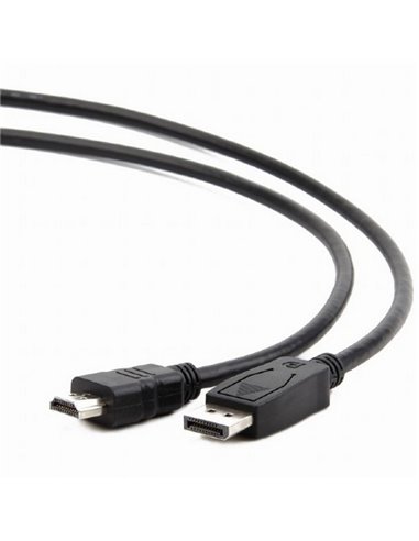 Видео кабель Cablexpert CC-DP-HDMI-1M, DisplayPort (M) - HDMI (M), 1м, Чёрный