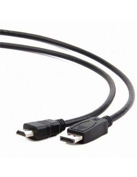 Cablu Video Cablexpert CC-DP-HDMI-1M, DisplayPort (M) - HDMI (M), 1m, Negru