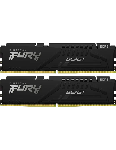 Memorie RAM Kingston FURY Beast, DDR5 SDRAM, 6400 MHz, 32GB, KF564C32BBEK2-32