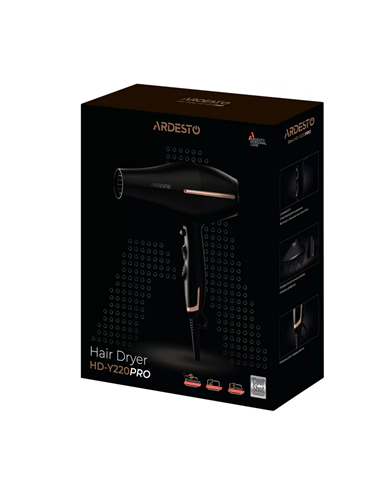Фен Ardesto HD-Y220PRO, 2200Вт, Чёрный