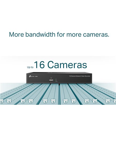 Înregistrator video TP-LINK VIGI NVR1016H, Negru